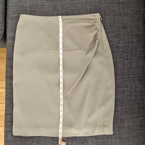 Banana Republic Ruched Silk Skirt
